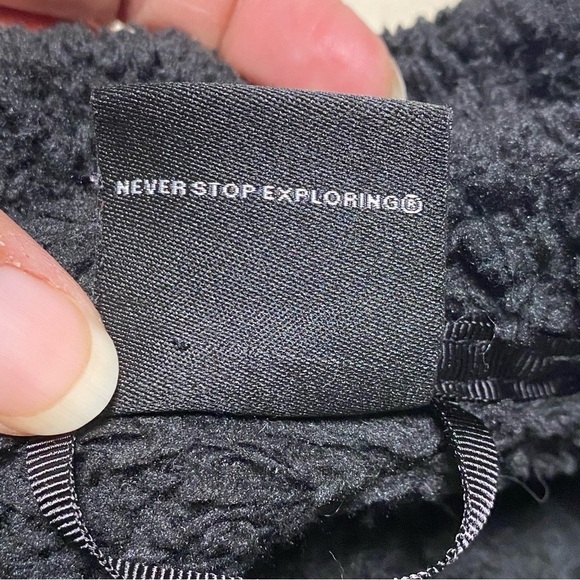 The North Face Jacket Women's Medium Black Osito Shaggy Fleece Full Zip Jacket - Picture 10 of 13